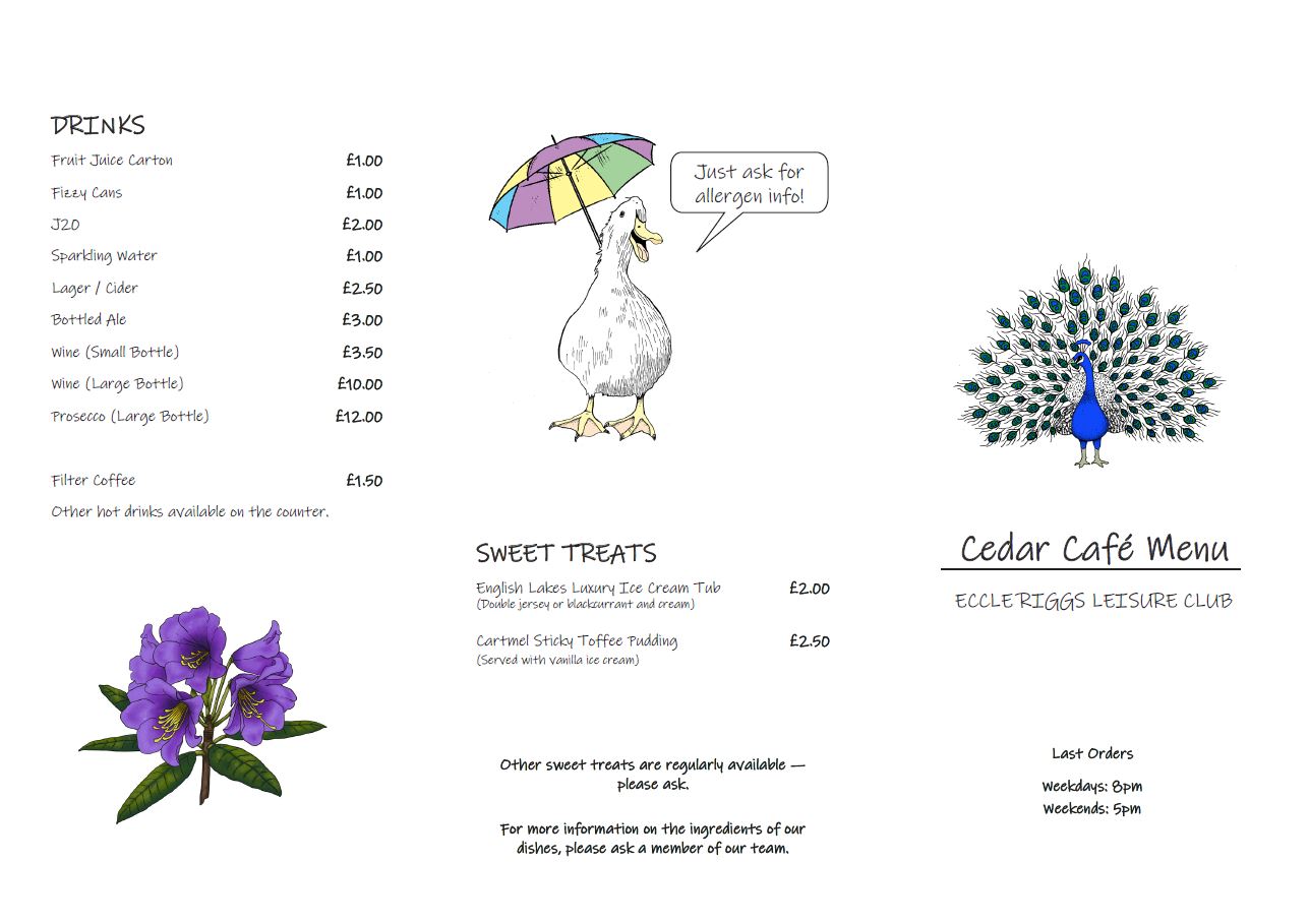 Cafe Menu 1